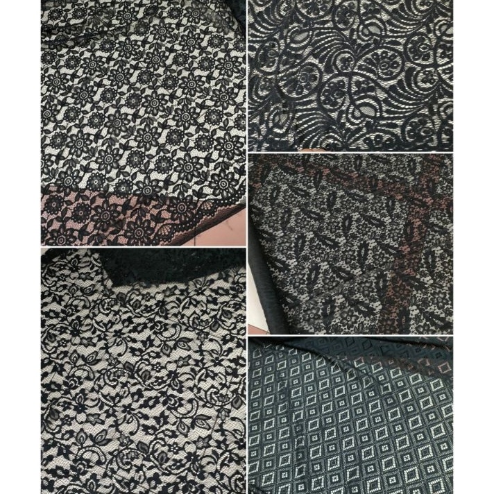 ←➲❊✩ KAIN/BAHAN BRUKAT HITAM Bayar Di Tempat