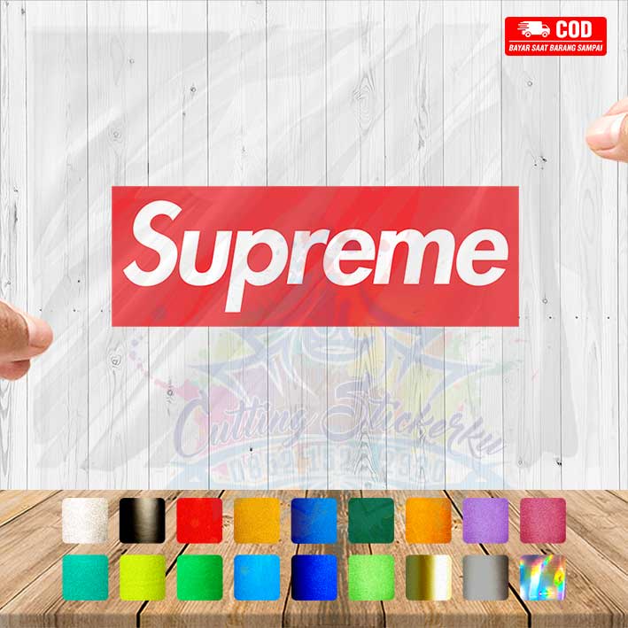 Cutting Sticker Supreme Variasi Motor Mobil Sticker Keren