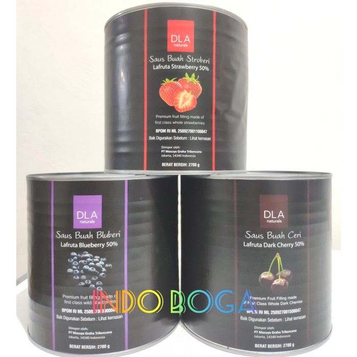 

Hariya Dla Naturals Fruit Filling & Topping 50% Real Fruit 2700 Gram