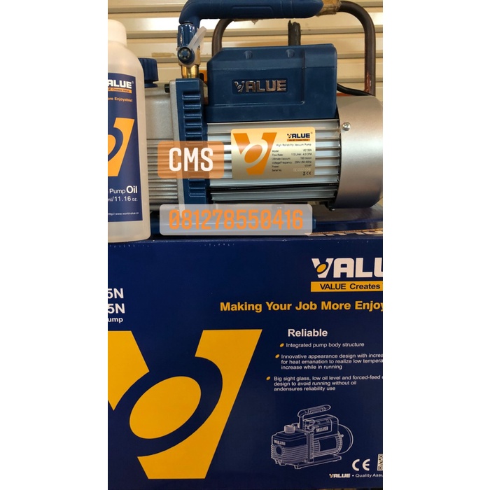 Terlaris Vacuum Pump Value Ve135N 1/3 Hp 4 Cfm