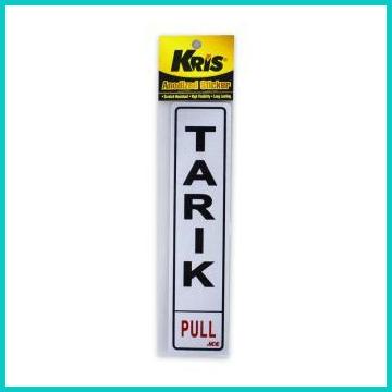 

KRIS STIKER TARIK | PULL STICKER SIGN LABEL ANODIZED 20JVLZ3 suku cadang