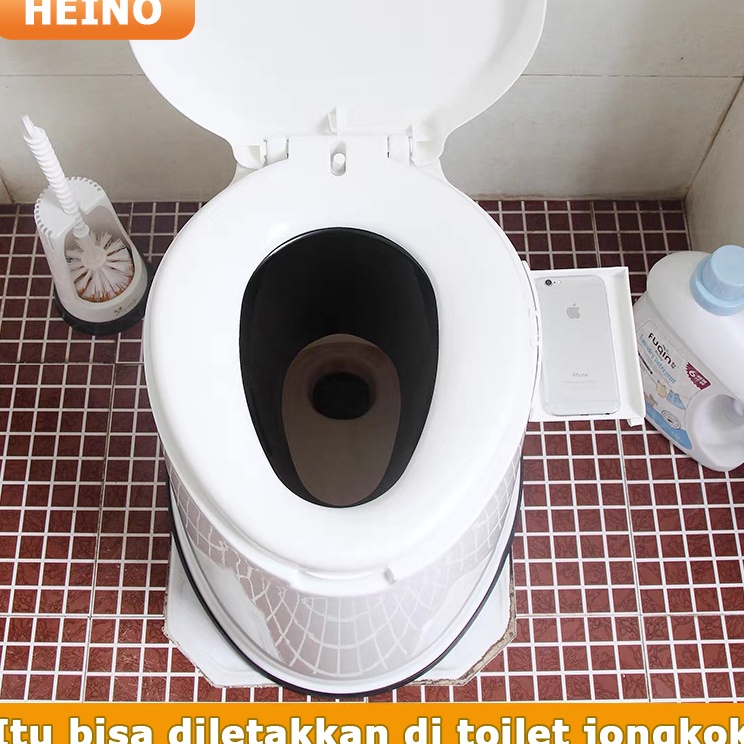 ➱ Closet Jongkok Closet Duduk Toilet Portable Kursi Toilet Duduk ToiletTraining Anak Toilet Duduk Pispot Dewasa Wanita ✮ Laris