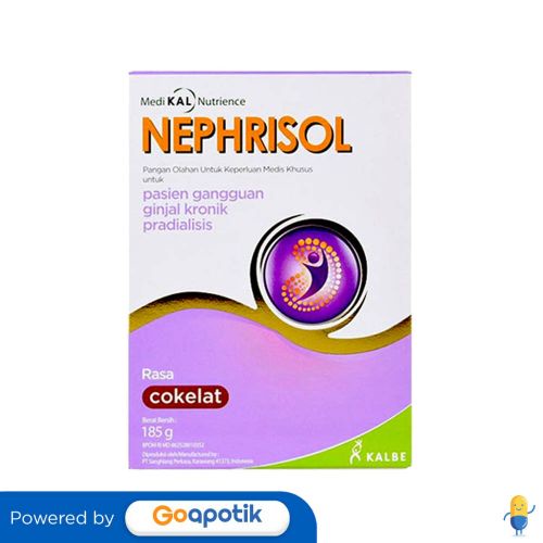 

NEPHRISOL SUSU BUBUK RASA COKLAT 185 GRAM