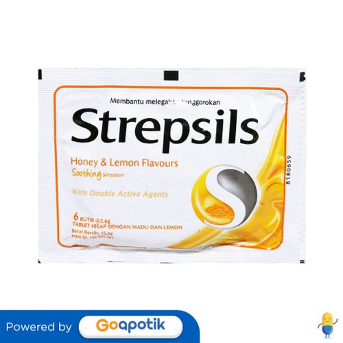 

STREPSILS SOOTHING SENSATIONS HONEY AND LEMON PACK 6 BUTIR