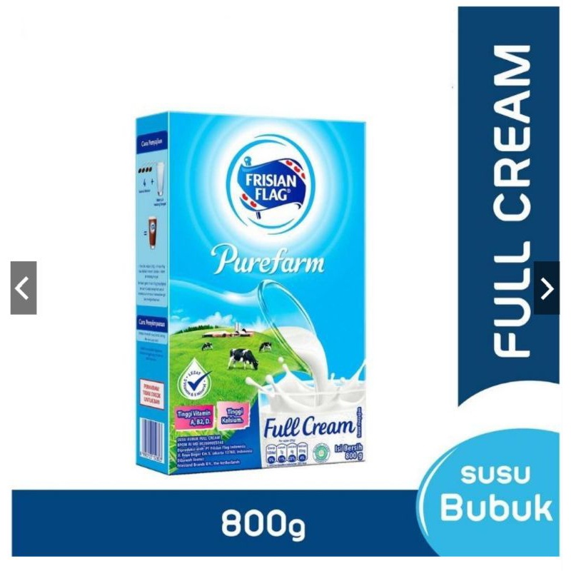 

Susu Bubuk Frisian Flag Fullcream Purefarm Full Cream 800gr 800 gram