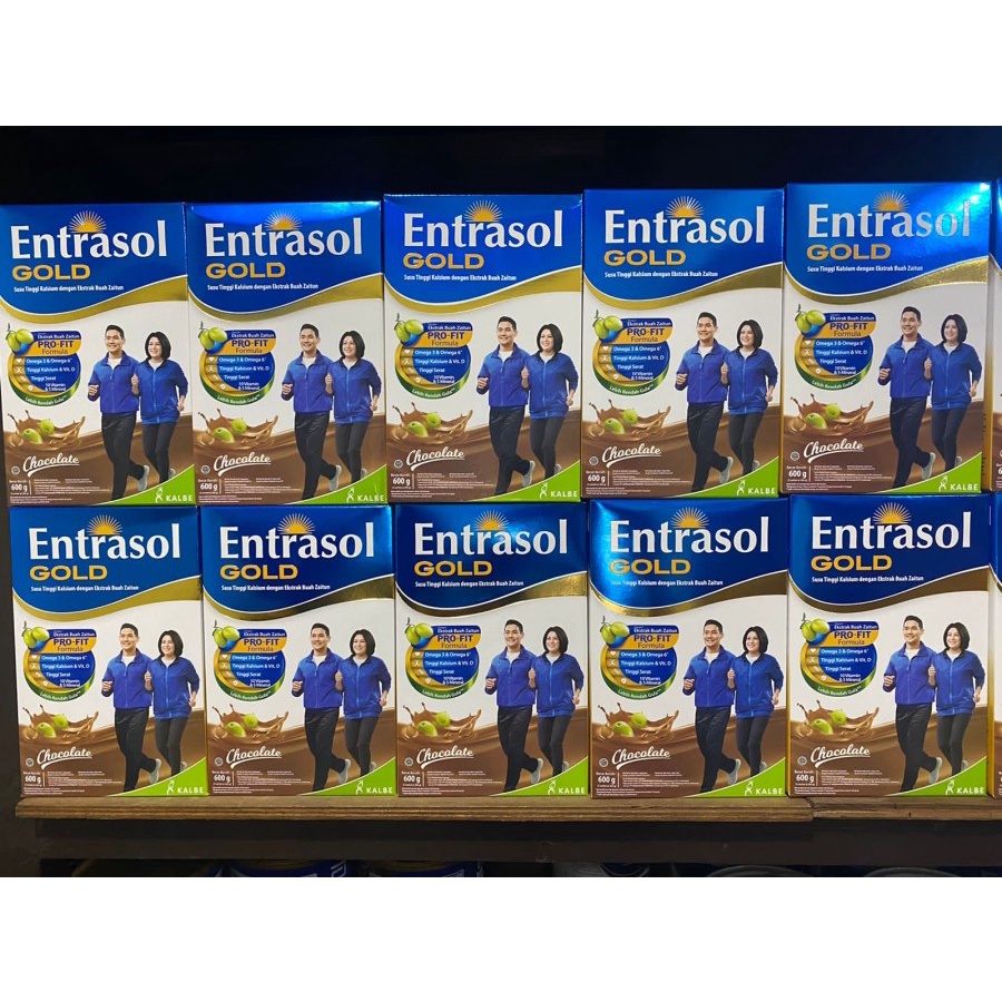 

Entrasol Gold Susu Dewasa Untuk Menjaga Kesehatan Dan Daya Tahan Tubuh Kemasan 600 Gr Rasa Coklat