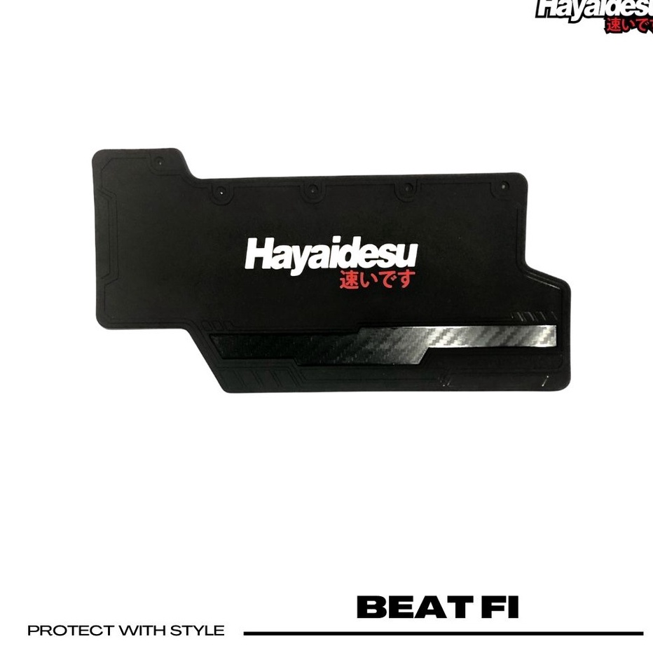 HONDA BEAT FI ESP STREET (2013-2019)/ VARIO 110 FI ESP LED Mud Flap Penahan Lumpur Motor-HAYAIDESU v