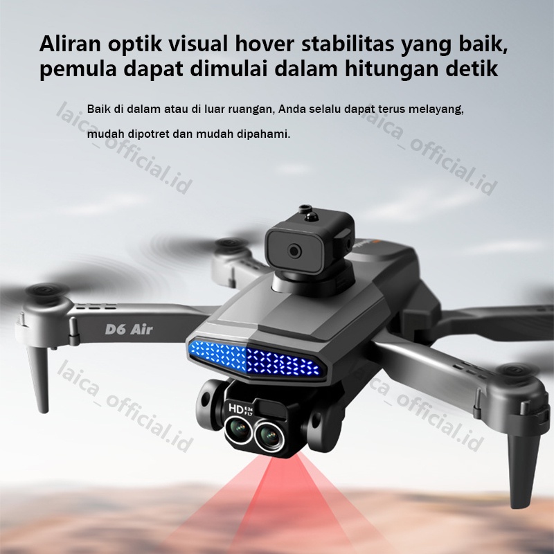 Smart Drone D6 Pro 4K Hd Dual Camera Shoot Indoor Outdoor Drone Ni Dengan Kamera Hd Drone Wifi Fpv