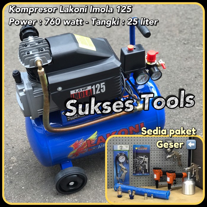 Terlaris Kompresor Angin Lakoni Imola 125 Imola125 Kompressor Listrik 1 Hp 25 L