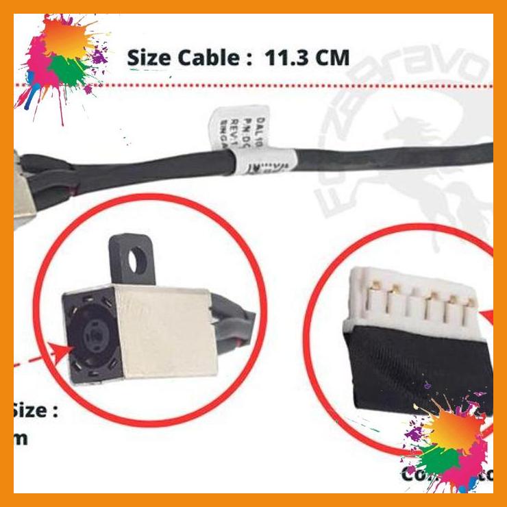 dc jack connector dell vostro 3480 inspiron 3481 3480 3493 3593 3584 [fzb]