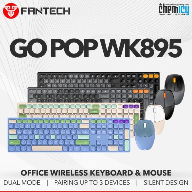 Fantech Wk895 / Wk-895 Bundle Wireless Keyboard & Mouse