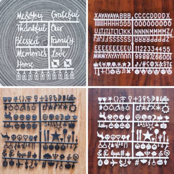 

7.7 MALL Tulisan / Abjad / Huruf tambahan untuk felt letter board papan nama bayi message box