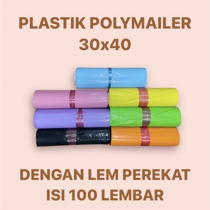 

GROSIR 30x40 100 LEMBAR | PLASTIK POLYMAILER PLASTIK PACKING ONLINE SHOP