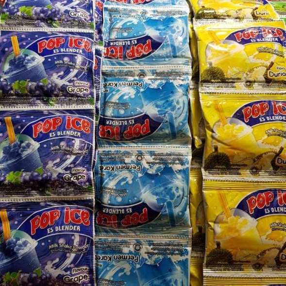 

➴❄❈ Pop Ice Renceng isi 10 sachet Stok Banyak