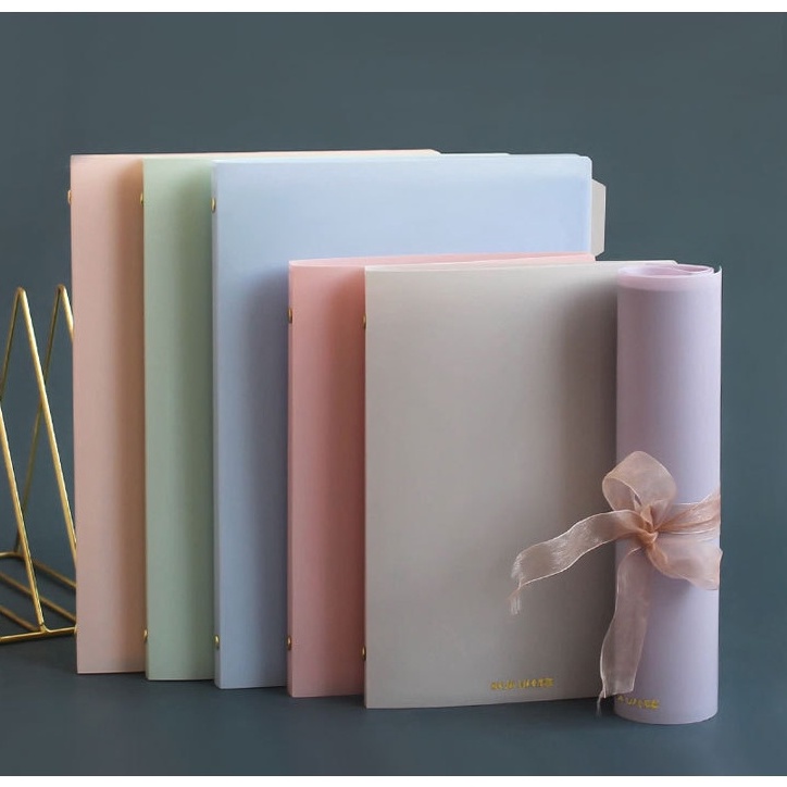 

AK47 MoLandi Pastel Binder Thin Soft Ruled / Soft Binder Tipis Pastel A5 B5 Morandi / Binder Pastel 8254