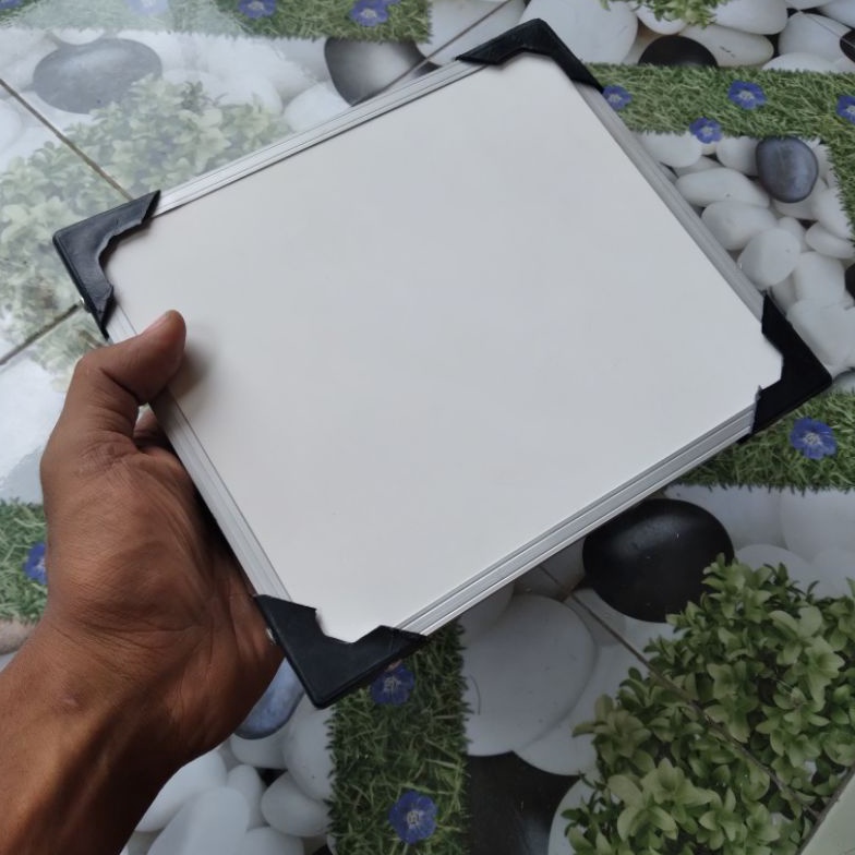 

6.6 Flash Sale whitebord papan tulis anak 2 sisi ukuran 20cmx18cm muraah