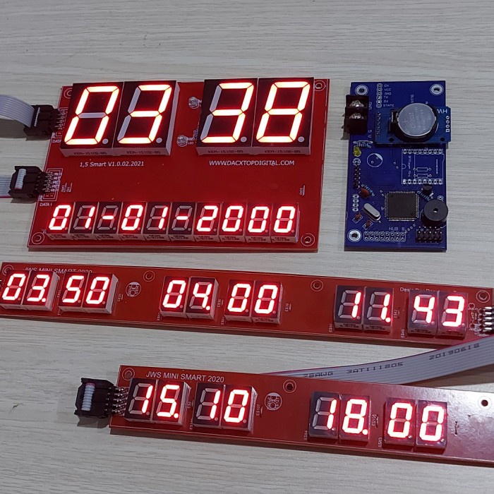 kit /modul jadwal sholat digital jam digital 1,5 inch