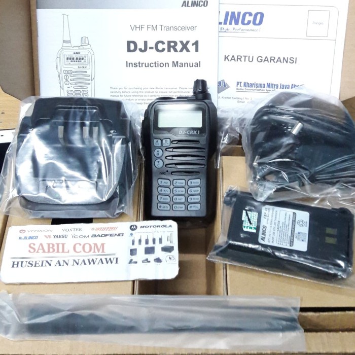 HT ALINCO DJ CRX1 ORIGINAL / HT ALINCO CRX 1 VHF GARANSI RESMI