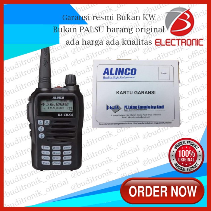 Radio Ht Alinco Dj-Crx5 Dual Band Original