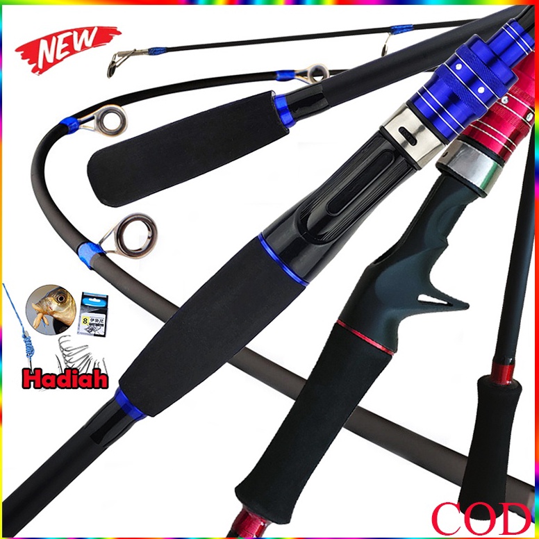 HARGA BERSAHABAT Spinning Baitcasting Fishing Rod Joran Pancing Carbon Joran Casting Joran Murah Cuc