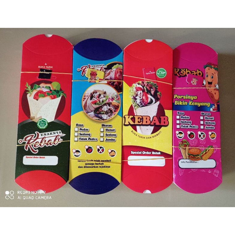 

[ART. I37E] kemasan kebab 100 lembar / kertas kebab 24x9 cm / wadah kebab