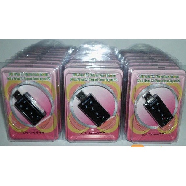Ready USB SOUND CARD 7.1 PC NOTEBOOK LAPTOP KOMPUTER   SOUND CARD
