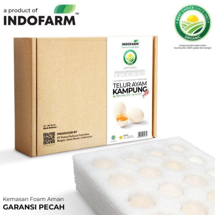 

Best Telur Ayam Kampung Omega Indofarm 20 pcs Original Seller