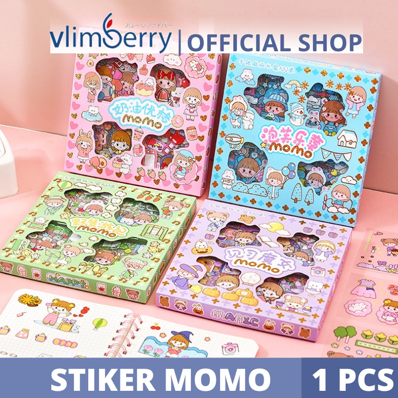 

3.3 STOK READY VLIMBERRY 100 Lembar Stiker Motif Kartun Korea Lucu Anti Air Dekorasi Handbook Scrapbook DIY