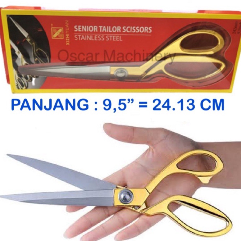 

PL3540 Gunting Potong Bahan Kain Xizhi Yuan 9.5 inch Stock Banyak