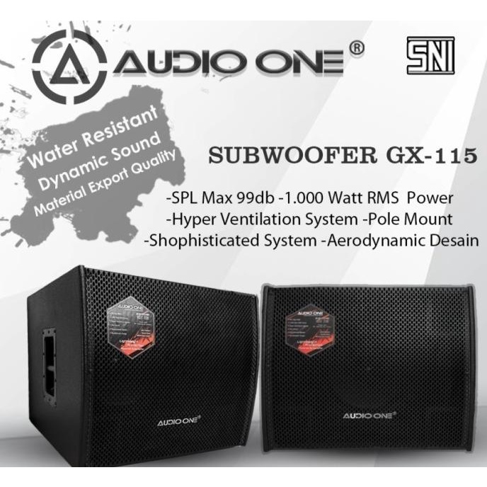 SUBWOOFER 15 inch pasif harga 1set 2BOX Audio One Speaker GARANSI