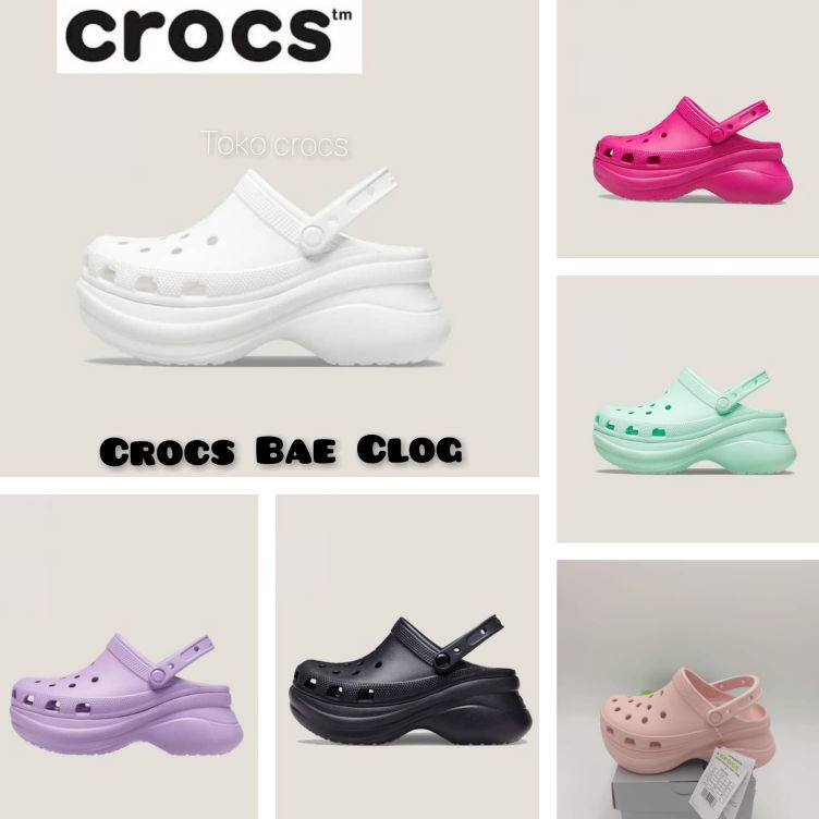 Crocs Classic Bae Clog  / Sandal wanita Crocs classic Bae Clog / crocs Bae Clog platform sey