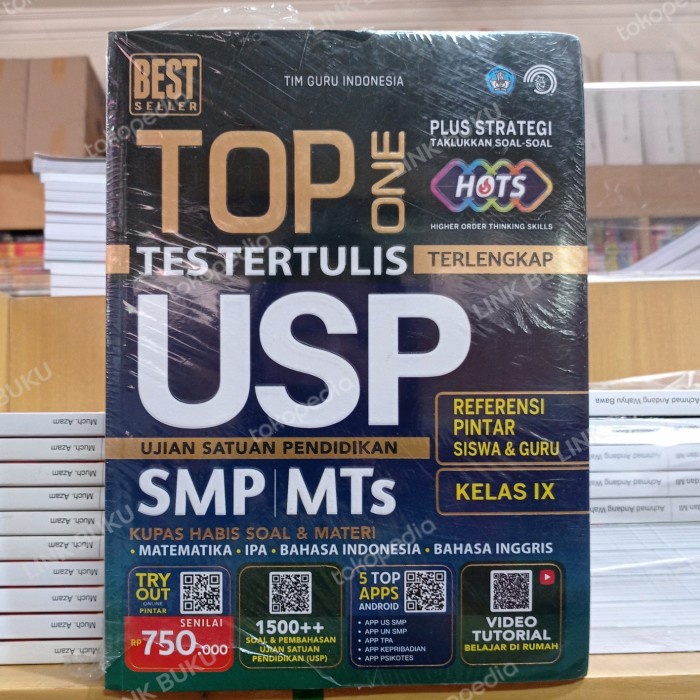 DISKON SPESIAL TOP ONE TES TERTULIS USP SMP KELAS 9 - MTK BHS INDONESIA INGGRIS IPA TERMURAH