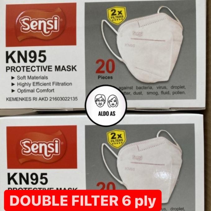 Masker Sensi Earloop KN95 isi 20 pcs