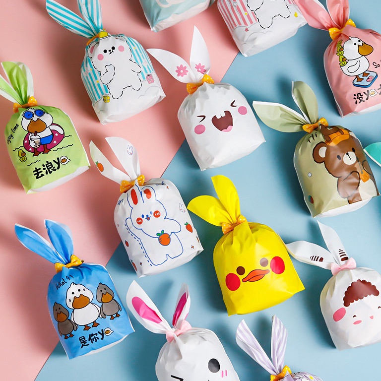 

(50 PCS)PLASTIK SNACK / PLASTIK COOKIES/ PLASTIK KEMASAN PESTA/ PLASTIK LUCU/ PLASTIK KELINCI/ BUNNY / BIRTHDAY BAG Best Produk