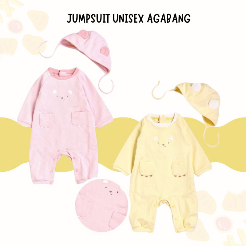 JUMPSUIT BABY UNISEX SUPER MEWAH BAHAN COTTON BY AGABANG