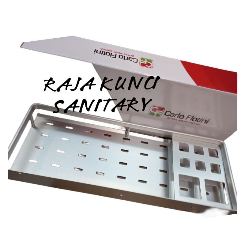 Rak Sabun Odol Sikat Gigi Fiorentino Alumunium Sier