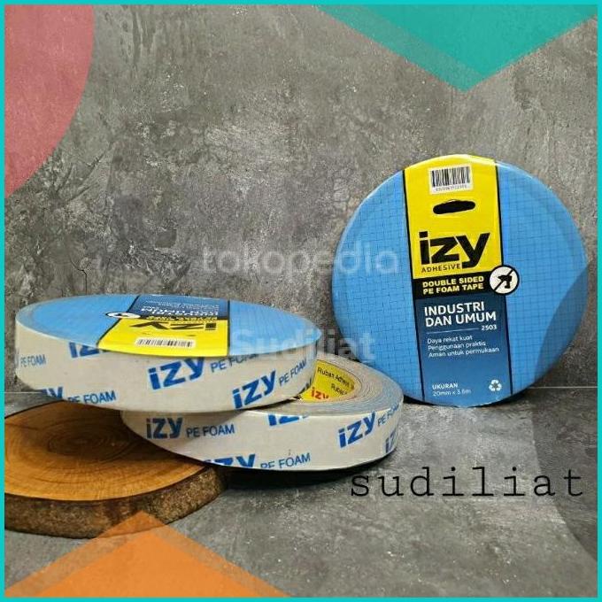 

DOUBLE TAPE / LEM PEREKAT / BOLAK BALIK - IZY PE FOAM 20MM 3,6M 20JVLZ3 accessories