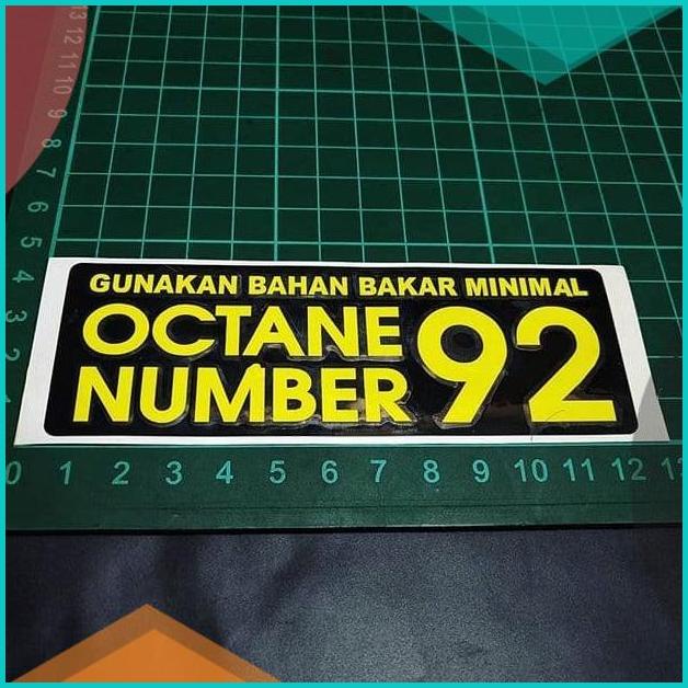 

Cutting Sticker Octane Number 92 12x4cm 20JVLZ3 perkakas