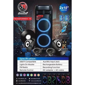 Speaker Portable Wireless Soundbest Transformer 10 / Transformer10
