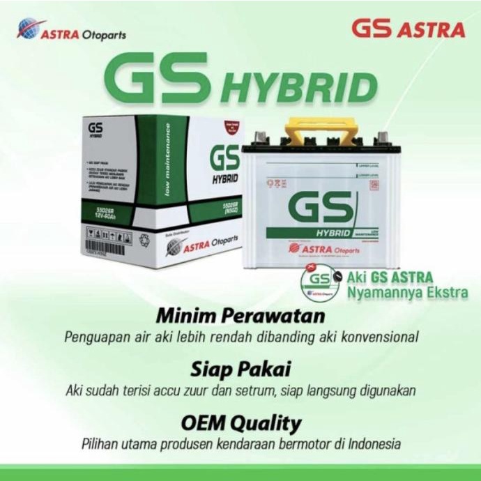 AKI GS ASTRA HYBRID NS60L/AKI GS HYBRID NS60L