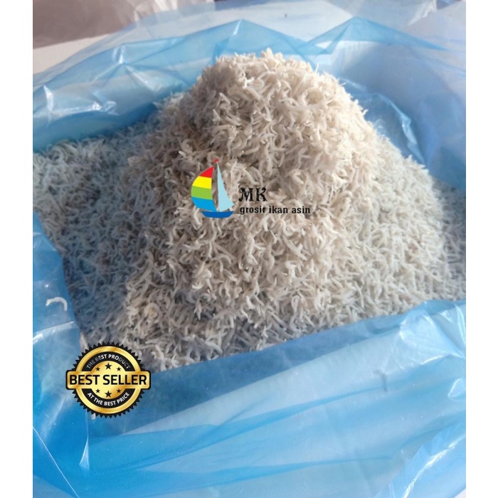 

ikan asin teri nasi toge kualitas super -500gram - kemasan biasa