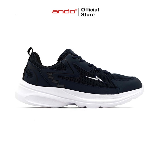 Ando Official Sepatu Sneakers Arpenas Pria Dewasa - Navy/Putih
