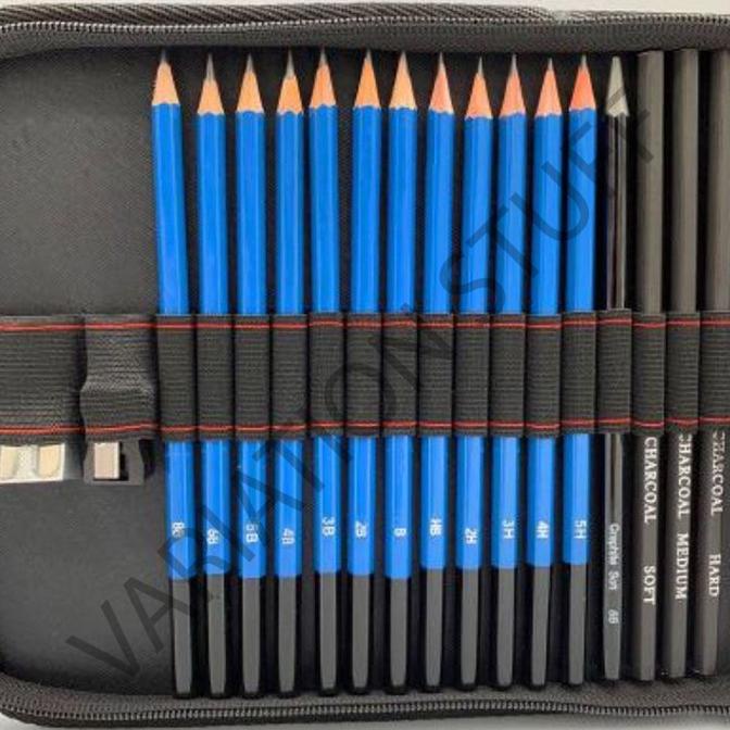 

Alat pensil gambar 36 pcs sketching set drawing kit tools sketsa art manga Baru|Kode 1113