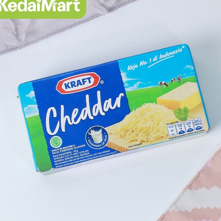 

Ready Stock Keju Kraft Cheddar 165 Gram