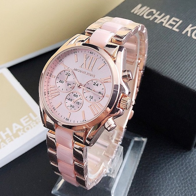 Chekout.. ✅COD MK Michael Kors Jam Tangan Quartz Dengan Strap Keramik Women Ceramics Watch INS Tikto