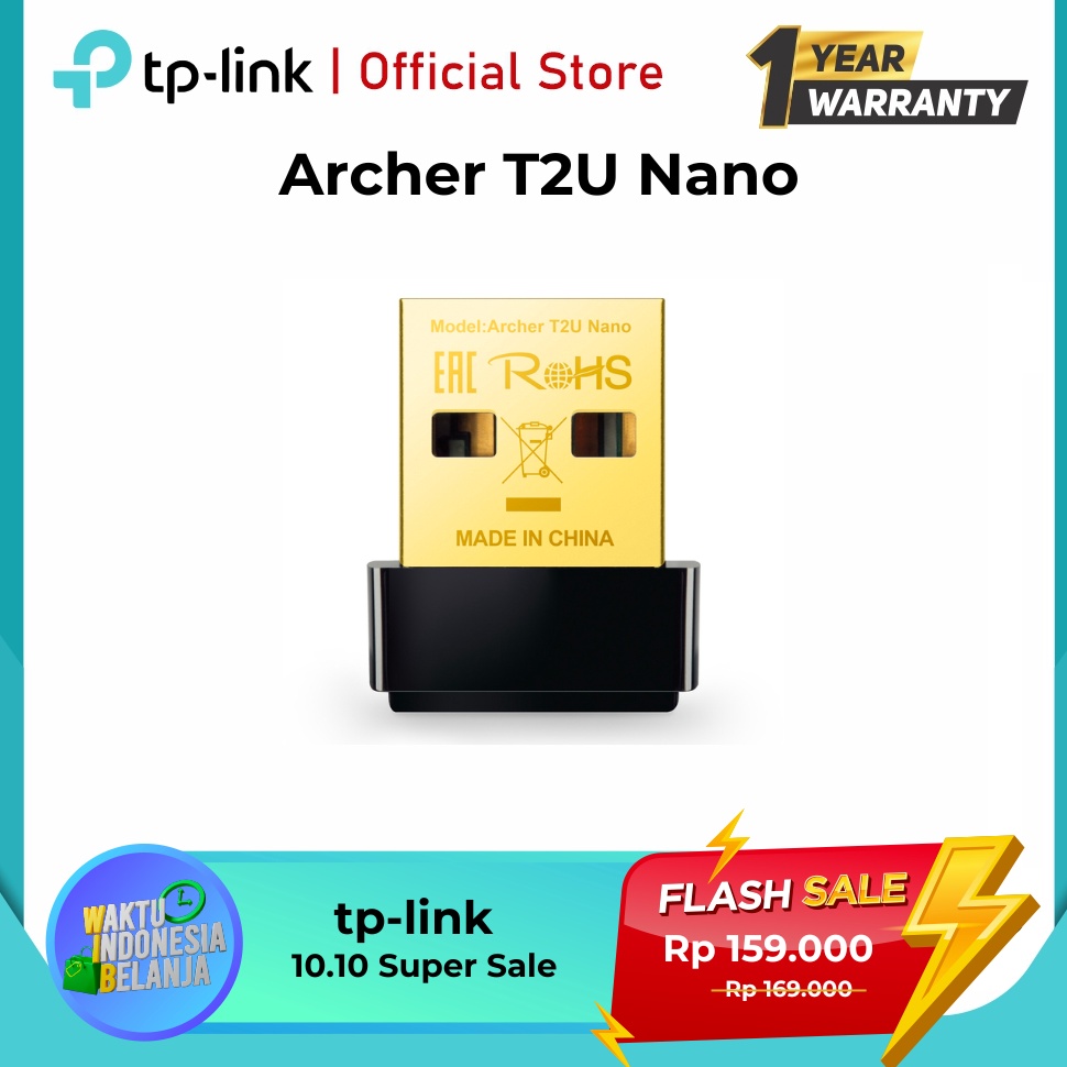 TOP SALE TP-Link Archer T2UB Nano AC600 Nano 5 GHz Dual Band Wi-Fi 5 Bluetooth 4.2 USB Adapter/Dongl