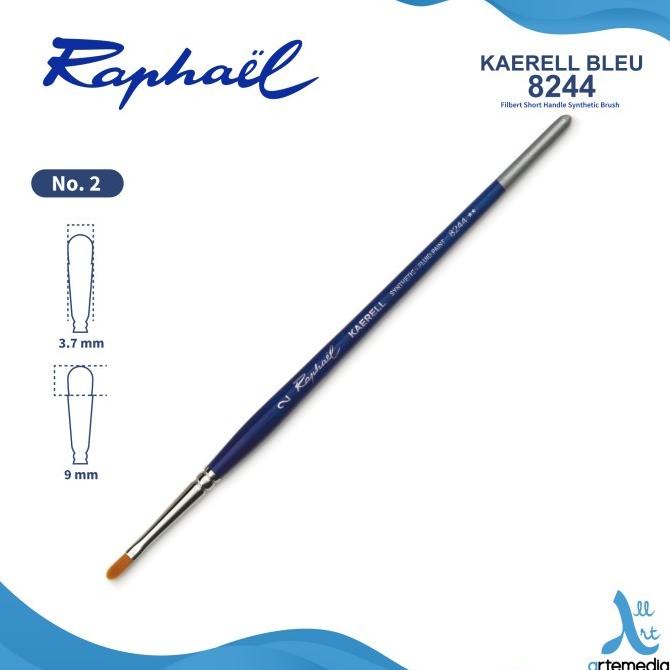 

Terbaru!! Kuas Lukis Raphael 8244 Filbert Kaerell Bleu Synthetic Brush SH Baru|Kode 1324