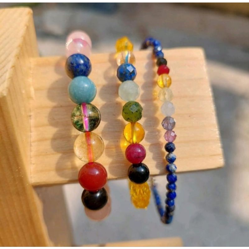 crystal 7 chakra jewelry/gelang seven chakra