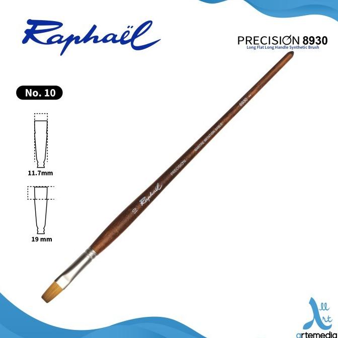 

Terbaru!! Kuas Lukis Raphael 8930 Long Flat Precision Synthetic Brush Long Handl Baru|Kode 1401