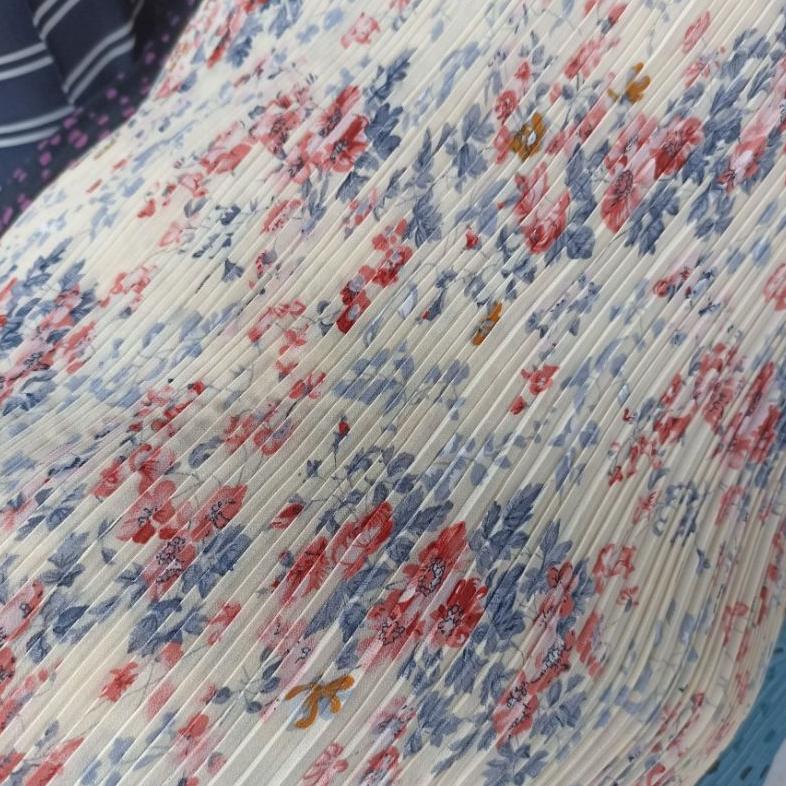 Kain Plisket Impor / Kain Plisket / Kain Plisket Motif / Kain Bahan / Hijab Plisket Murah